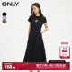 
ONLY Summer Temperament Round Neck Letter Print A-line Mid-length Dress for Women