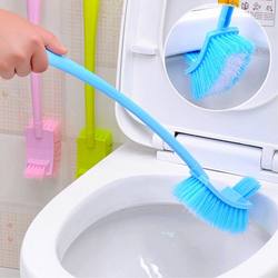 Double-sided thickened long handle toilet brush to remove dead corners, toilet brush, bathroom cleaning gap brush, sanitary brush