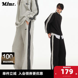 
Jack Jones outletsMLMR Spring Loose Letters Embroidered Waiter Trousers Trousers Men's and Lesbians