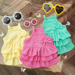 Summer New Pet Dog Princess Dress Thin Style Teddy Bichon Small Dog Clothing Supplies Candy Dress Cat Clothes