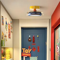 Memphis Full-Spectrum Eye-Protecting Colorful Molecular Ceiling Lamp Modern Minimalist Colorful Hallway Corridor Entrance Balcony Lamp