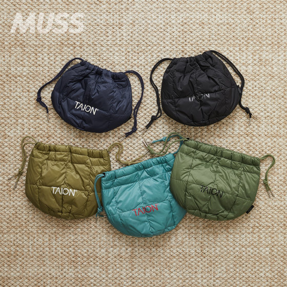 
Spot TAION DRAW STRING DOWN BAG Down Drawstring Lightweight Commuter Storage Bag Shoulder Bag