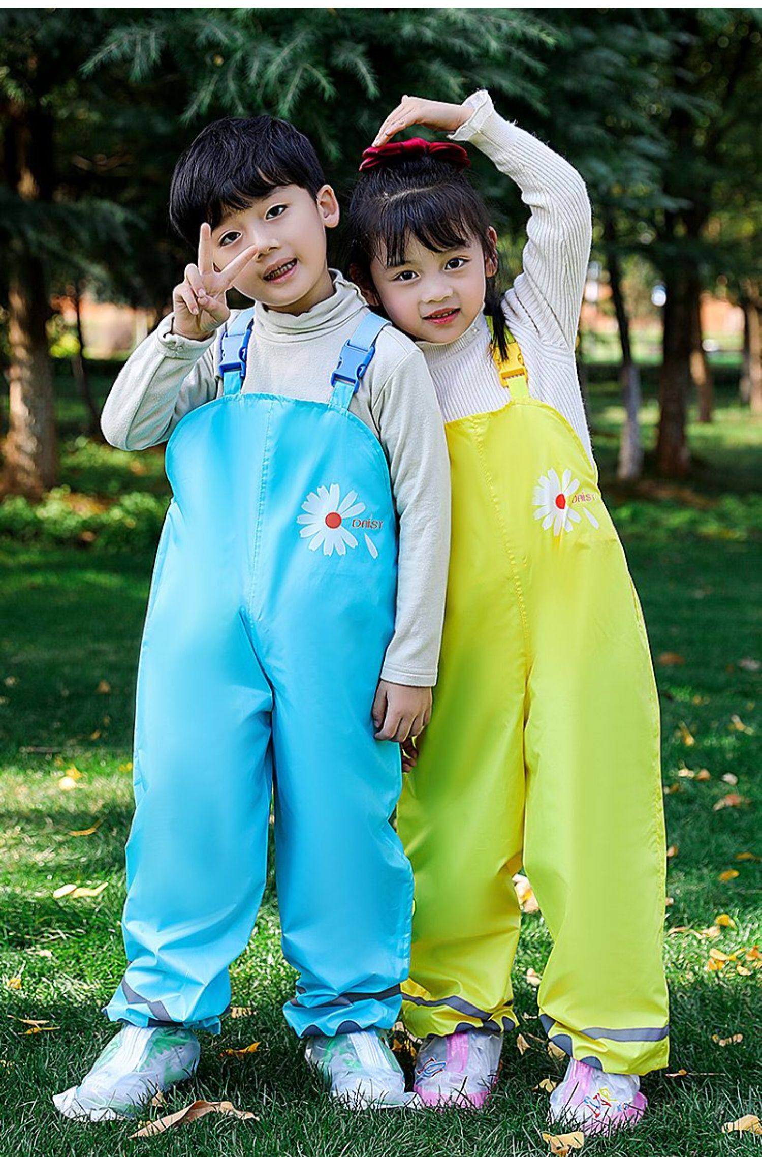 Rain Suit-Pu W. Fleece Pantaloni Impermeabili Bambini E Ragazzi