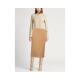 MAX MARA Ladies High Skirt 100 cotton diagonal cloth medium long skirt multi -pocket set
