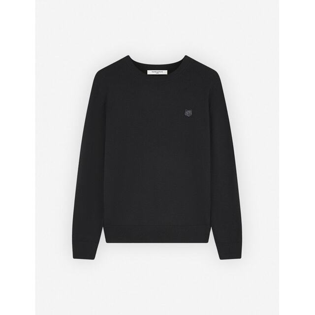 US direct mail MAISON KITSUNE Women's fox head patch regular pullover LM00811KT103