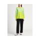 malo women's sweater long sleeve long V-neck cashmere knitted hooded striped women's fashion
