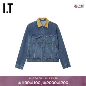 
IT JW Anderson men's lapel denim jacket new retro trendy washed jacket 003930MQ