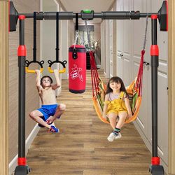 Home Pull-Up Bar for Door Frame, Indoor No-Drill Pull-Up Equipment for Children and Adults, Fitness Hanging Bar