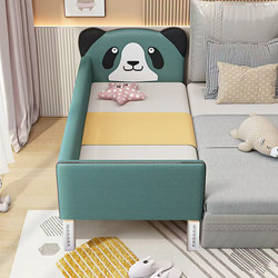 Solid Wood Children's Bed, Spliced Bed with Guardrails, Bedside Bed, Extra Wide Bed, Small Bed, Spliced Large Bed, Baby Crib, Soft Cover