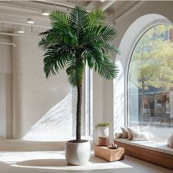High-End Large Artificial Green Plant Areca Palm Tropical Plant Coconut Tree Indoor Living Room Bionic Decoration Floor-Standing Fake Tree