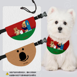 NASA co-branded bell pepper bear cartoon pet saliva towel