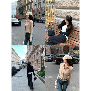 
juanjuanyee [Sister Gao Zhi] Heavy 50 high-density slim knitted short temperament jacket