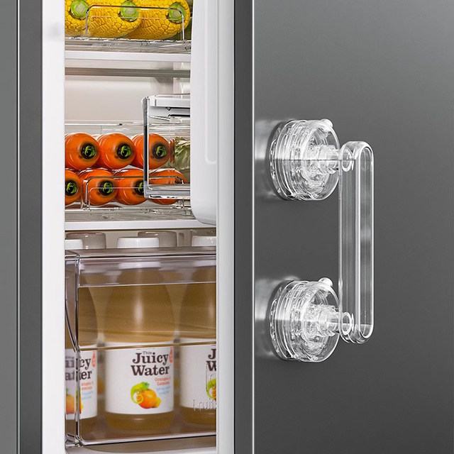 Clear Double Suction Cup Door Handle For Bathroom Kitchen And Fridge Single Handle Plastic Material No Drilling Required