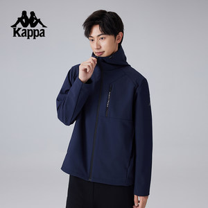 
Kappa Kapa back to back sports jacket men's new outdoor hooded windproof and water-repellent jacket casual top