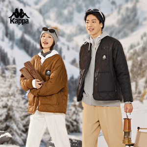 
Kappa Capa collarless cotton jacket new style couples, men and women winter outdoor cold-proof jacket quilted thermal inner lid