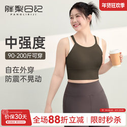 Plus Size Sports Bra for Women 2025 New High-Intensity Double Shoulder Strap Running Shockproof Yoga Fitness Bra for Plus Size Women