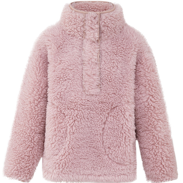 dzzit Disu Ole Spring Pink Loose Fake Fur Imitation Lamb Wool Jacket ...