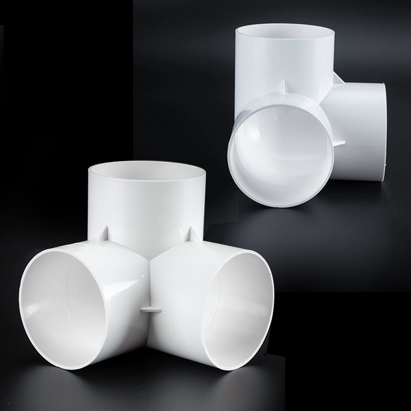 Top Konstruktion PVC Trevejsfittings - 50/75/110mm Vinkelret Lodret Afløb