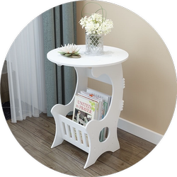 European style balcony square table coffee table bedroom bedside table small table small round table round coffee table living room sofa side table