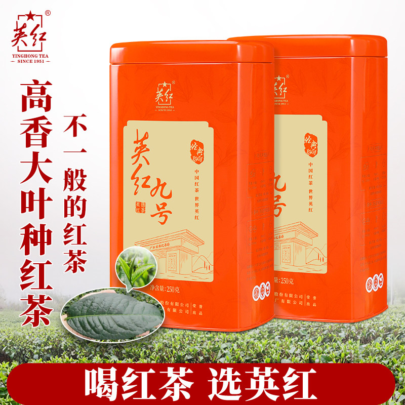 英徳紅茶　500g 英紅英徳紅茶 - 濃厚な風味、500g缶