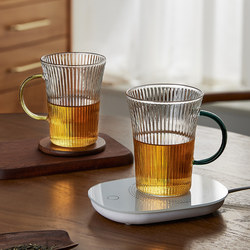 High Temperature Resistant Glass Cup for Home Use in the Living Room with Handle, Suitable for Brewing Tea, Drinking Water, Transparent Green Tea, Coffee Cup, Personal Use