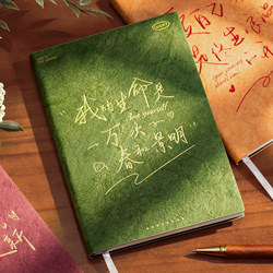 Notebook A5 Stationery for the Start of School, High-Quality Softcover Blank Notebook for College Students, Hand-Drawn Journal, Lined Writing Diary, Travel Stamping Notebook, Simple Thickened Business Office Notepad