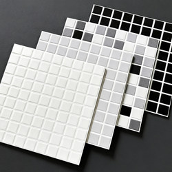Imitation Mosaic Tiles 3D Stereo Self-Adhesive Wall Stickers for Kitchen, Bathroom, Living Room Wall Decoration Stickers, Waterproof and Oil-Proof