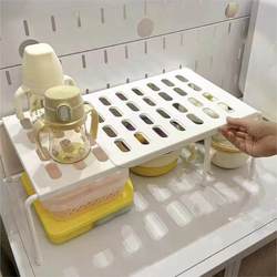 Kitchen Retractable Storage Rack Cabinet Dish Rack Kitchen Utensils Seasoning Storage Rack Kitchen Spice Rack Storage Rack