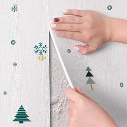 Special Wallpaper for Gray Walls, Self-Adhesive, Household 3D Stereo Wall Stickers, Decorative Waterproof and Moisture-Proof Bedroom Wall Stickers
