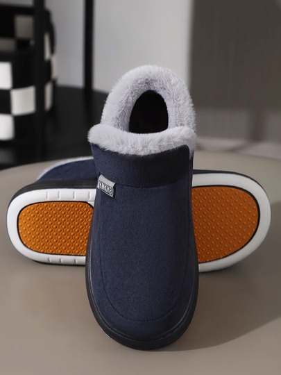 Big Size 48 49 Donna Uomo Autunno Inverno Pantofole calde Spessa piattaforma di peluche Scivoli pelosi Morbidi appartamenti antiscivolo Camera da letto Coppie Scarpe