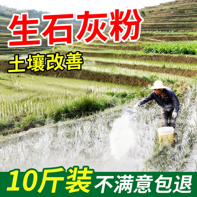 Vegetable quicklime powder sterilizes and disinfects, insecticide and repellent, desiccant, improves water quality, improves soil, prevents mildew and diseases