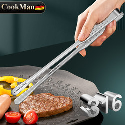 316L Stainless Steel Korean Barbecue Tongs Anti-Scalding Grill Tongs Kitchen Food Cooking Steak Buffet Small Tongs