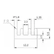 Tản nhiệt hợp kim nhôm 12*12*5.5MM điện tử CPU tản nhiệt bộ nhớ IC bo mạch chủ nhiệt khối hồ sơ 