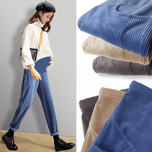 
Maternity pants, autumn outer wear trousers, spring and autumn leggings, autumn and winter corduroy fashionable maternity clothes, autumn clothes