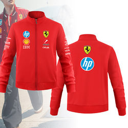 French F1 Formula Rally Sports Sweatshirt Motorcycle Peripheral Enthusiast Racing Suit Autumn and Winter Stand-up Collar Jacket Can Be Customized