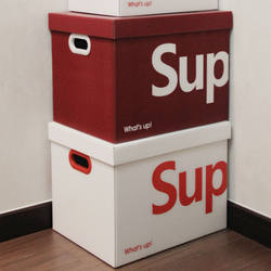 Trendy Storage Box Paper Box ins Style Toy Organizer with Lid Paper Snack Book Trunk Storage Box Sup