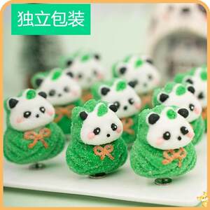 
Panda rice dumplings, marshmallows, high-looking Dragon Boat Festival gifts for friends, children’s snacks, cute cartoon animal shapes