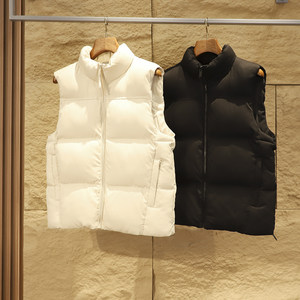 
Spanish single! Store 899! Men's solid color stand collar thickened cold-resistant windproof cotton vest vest vest in winter