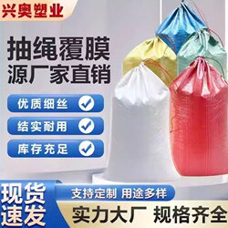 Laminated Waterproof Drawstring Woven Bag Snakeskin Bag Express Delivery Moving Packing Bag