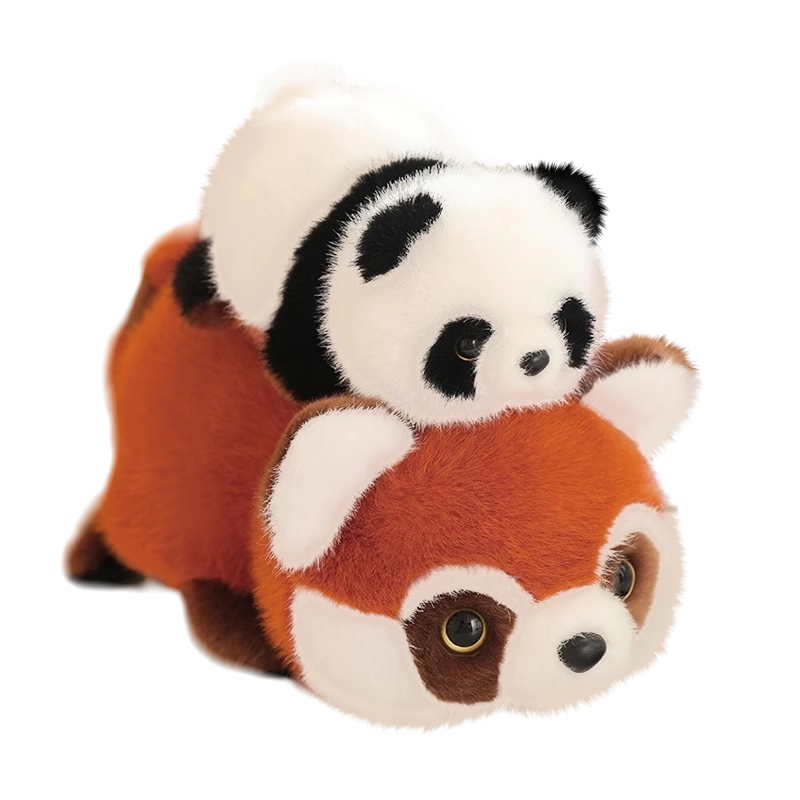 大熊猫变小熊猫翻转玩偶毛绒变身公仔书包挂件正版维百品牌毛绒公仔
