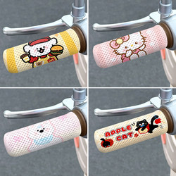 Electric Vehicle Handlebar Gloves, Summer Honeycomb Mesh Breathable Handlebar Covers, Suitable for Yadi and Aima Electric Bikes, Sweat-Absorbing Handlebar Covers