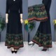 Autumn and winter new cotton cashmere skirt long skirt women high waist high waist big swing national style retro temperament wool skirt large size skirt
