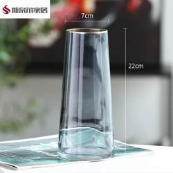 Glass Vase for Flower Arrangement, Shatterproof, Imitation Glass, Suitable for Hydroponic Cultivation, Transparent Bamboo, Special Acrylic Hard Flower Pot, Simple Design