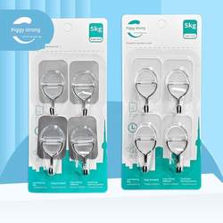 Strong traceless adhesive hook, household adhesive hook, no nails behind the dormitory door, no damage to the wall, kitchen storage
