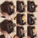 Medium-sized hair clip for women with small hair volume, autumn and winter plush shark clip for the back of the head, high-end half-tied hair headband