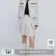 Lily Ole Spring Women's Age Reduction College Senior Fragrant Fragrant Cross -Lims High waist A -shaped skirt short skirt
