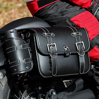 Retro motorcycle waterproof side bag

