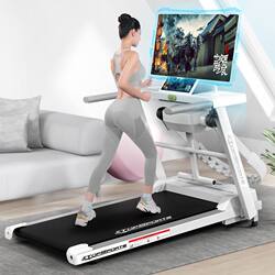 German Smart Treadmill for Home Use, Small Foldable Family-Style Ultra-Quiet Electric Walking Platform for Indoor Fitness