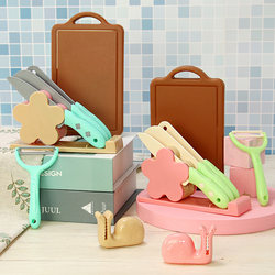 Children's Kitchen Plastic Knife for Cutting Fruit, Safe Small Knife That Does Not Hurt Hands, Kitchen Knife Cutting Fun Set, Baby Toy