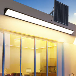 Oumingshi Outdoor Solar Wall Light with Motion Sensor, Ultra-Bright for Courtyard and Garage Exterior, Long Strip Simple Split Wall Light